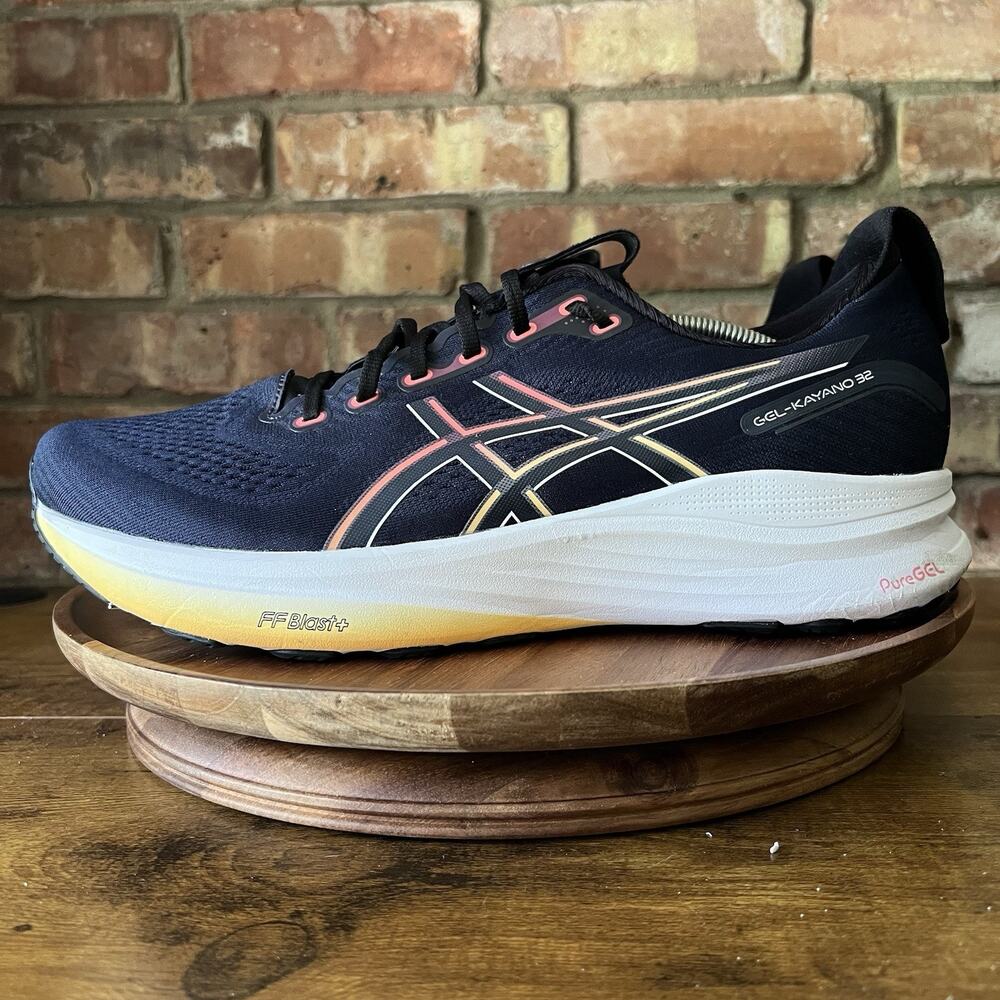 ASICS Gel Kayano 32 Stability Mens 13 Blue Running Plush Cushion Sneakers Shoes